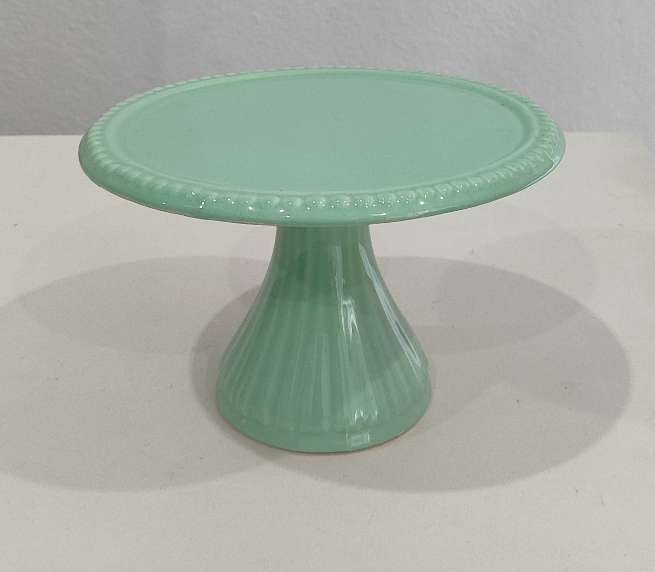 Suporte Para Doce Lisa M  Verde Água 20×12Cm - Wanusa Nunes Andrade
