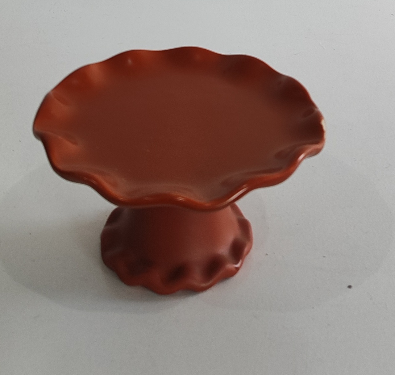 Suporte Para Doce Babado Terracota  - Wanusa Nunes Andrade