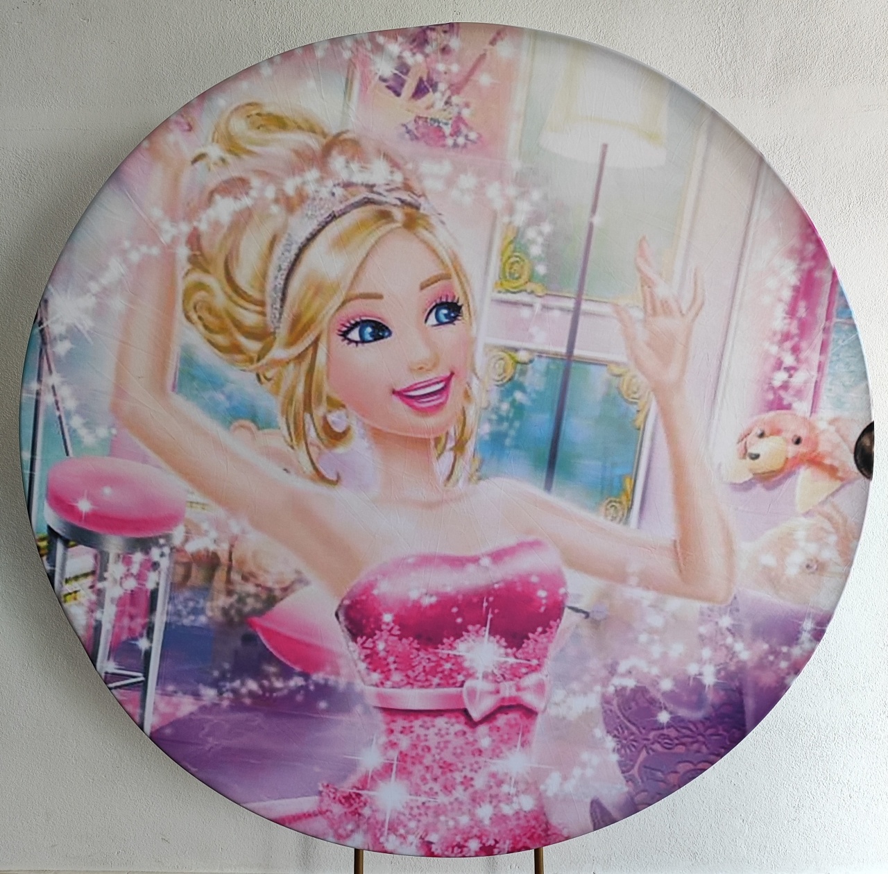 Painel Redondo Barbie 1.50Cm - Wanusa Nunes Andrade