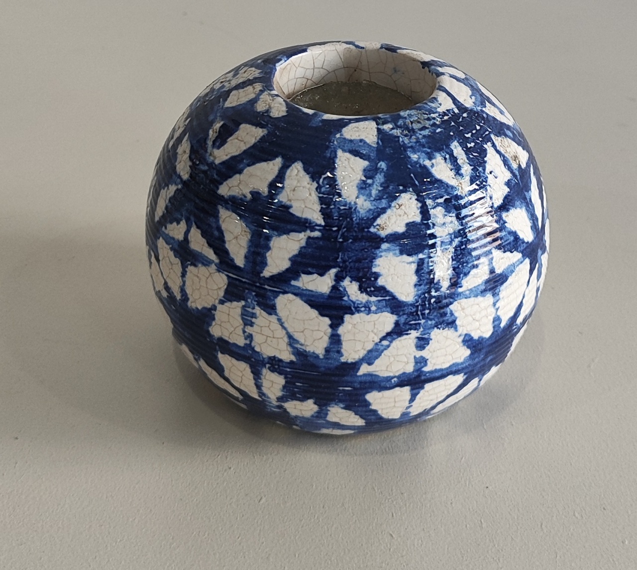 Suporte Para Vela Bolinha Azul Royal - Wanusa Nunes Andrade