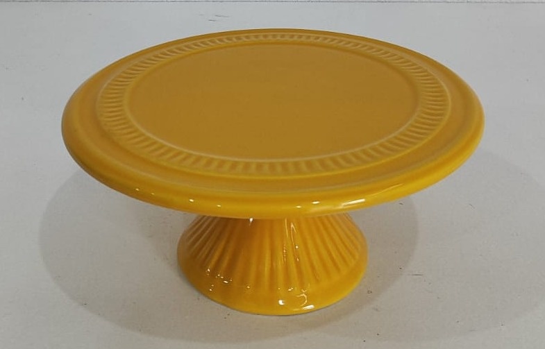 Boleira Baixa Amarelo 21X9Cm - Wanusa Nunes Andrade