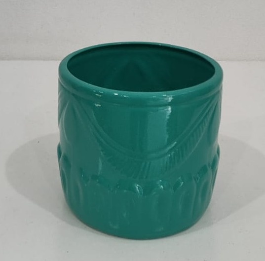 Vaso Taça Baixo Verde Água (Cópia) - Wanusa Nunes Andrade
