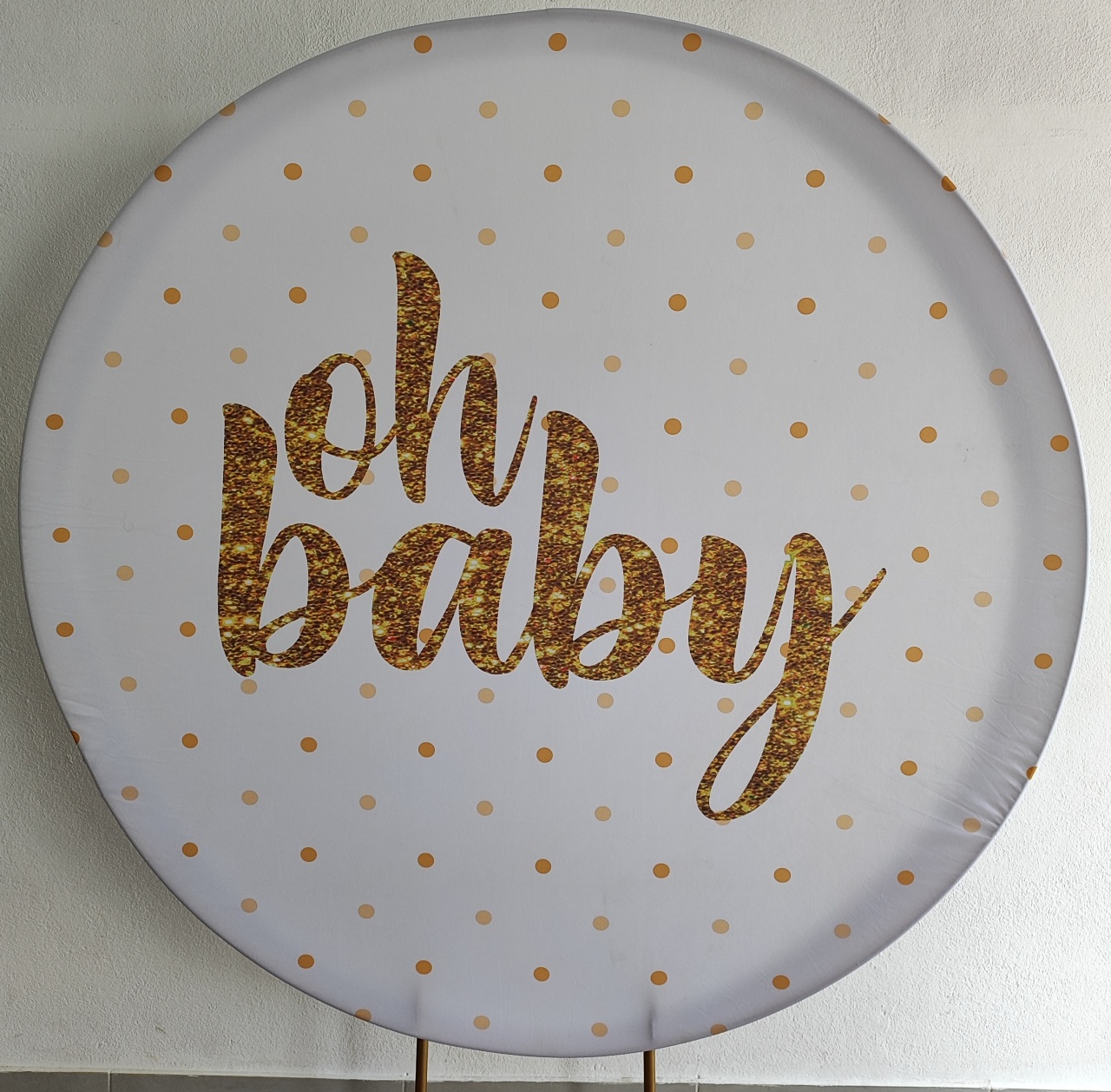 Painel Redondo Oh Baby 1.50Cm    - Wanusa Nunes Andrade
