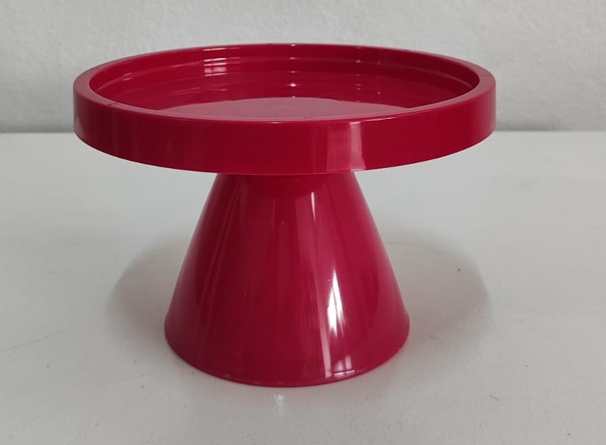 Bandeja Abs Cone Com Borda Baixa Pink - Wanusa Nunes Andrade