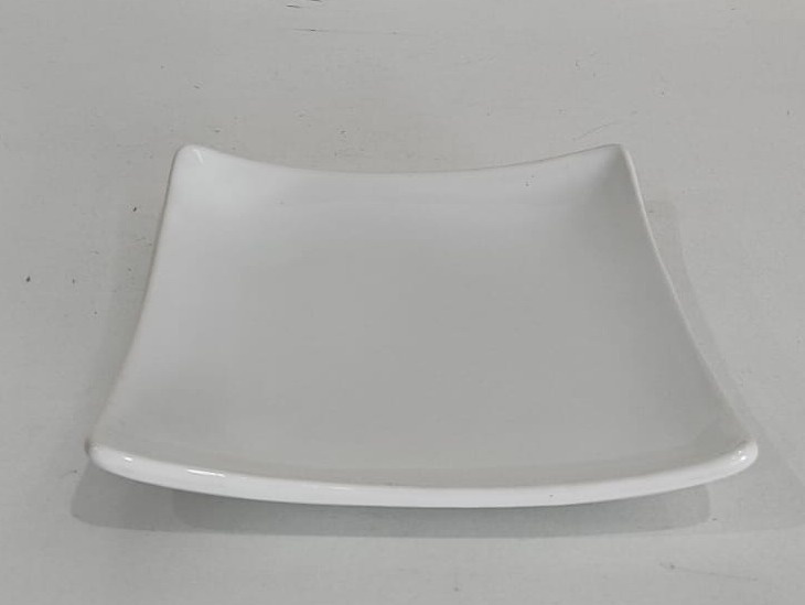 Bandeja Quadrada Branca 19X19Cm - Wanusa Nunes Andrade