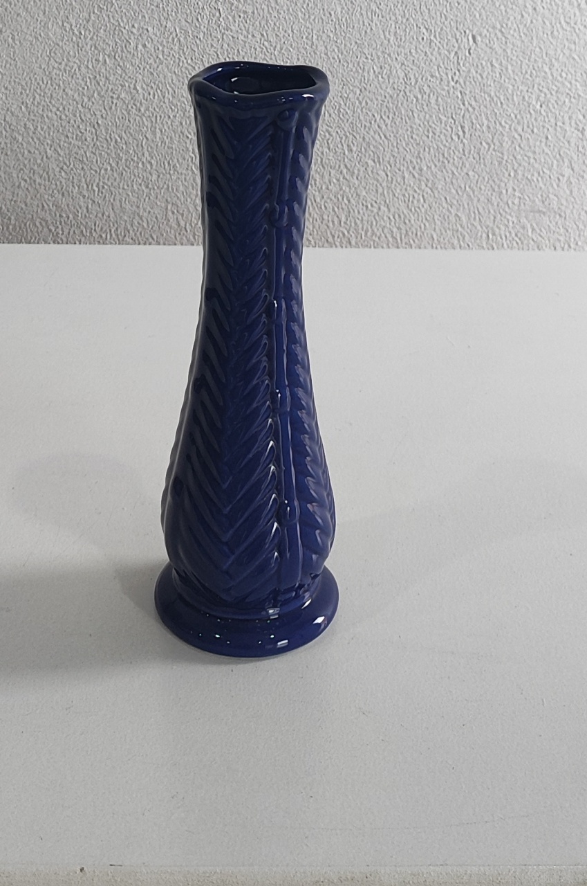 Vaso Fino Detalhado Azul - Wanusa Nunes Andrade