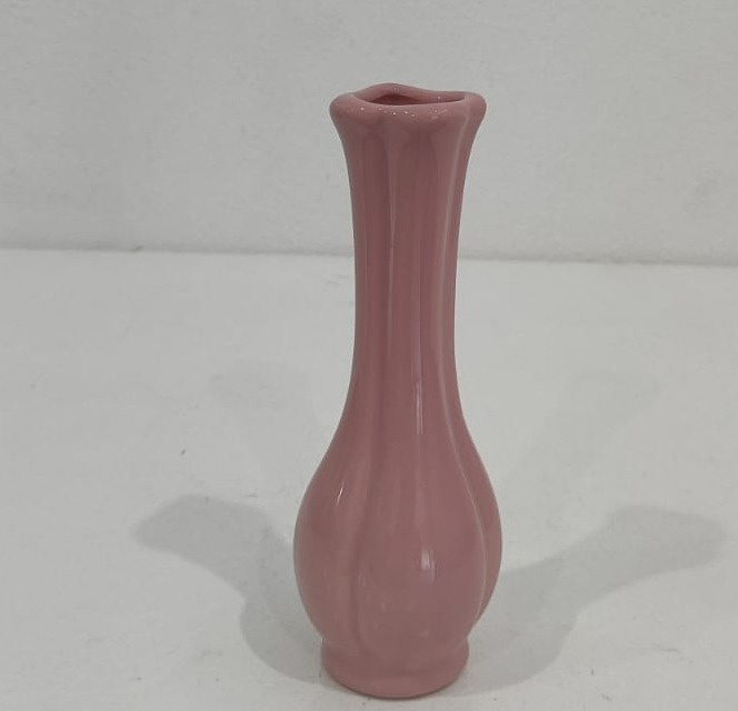Vaso Pescoço Fino Rosa - Wanusa Nunes Andrade