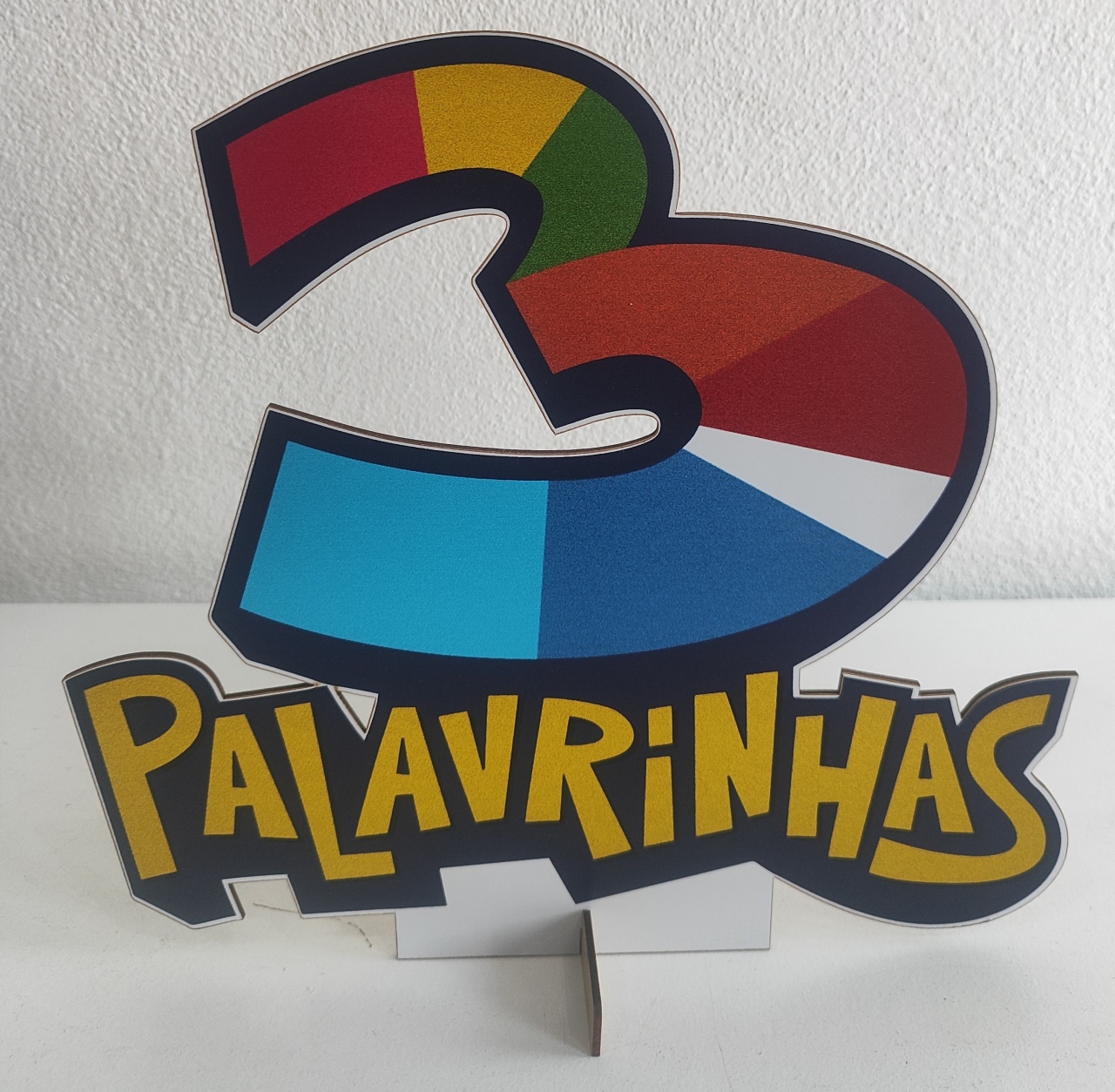 Display Mdf de Mesa Três Palavrinhas Escita - Wanusa Nunes Andrade