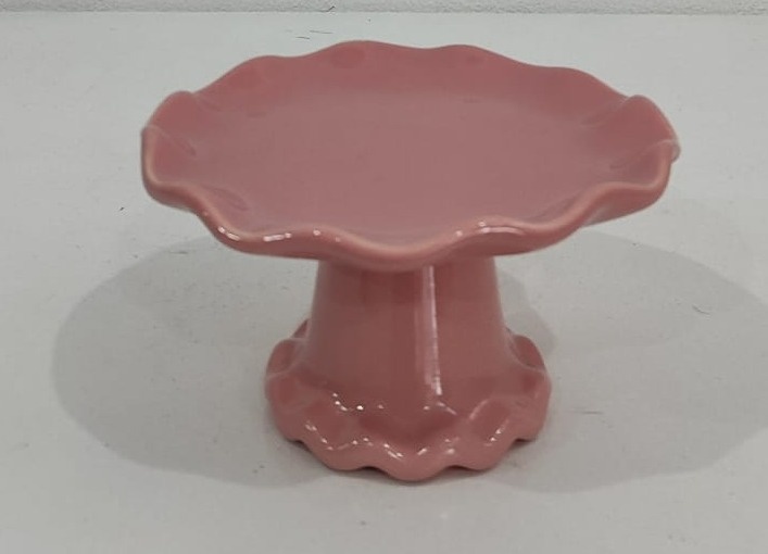 Suporte Para Doce Ondulada Rosa 7X16Cm - Wanusa Nunes Andrade