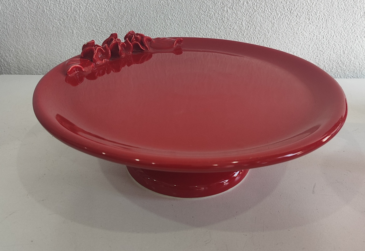 Boleira G Vermelho Flor - Wanusa Nunes Andrade