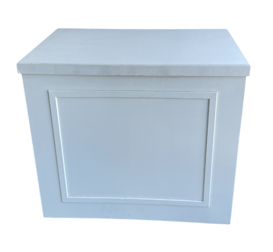Mesa Fake Boiserie Branca 90X60X80Cm - Wanusa Nunes Andrade