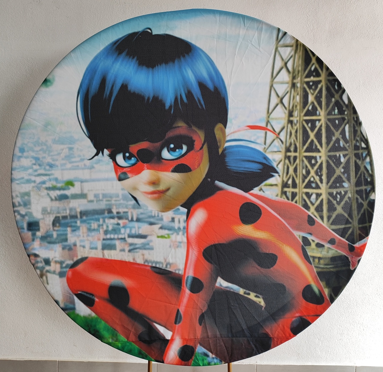 Painel Redondo Lady Bug 1.50Cm - Wanusa Nunes Andrade