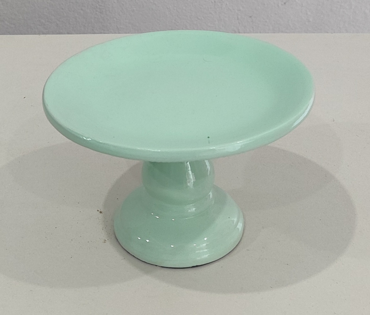 Suporte Para Doce Lisa Verde Piscina 17X9Cm - Wanusa Nunes Andrade