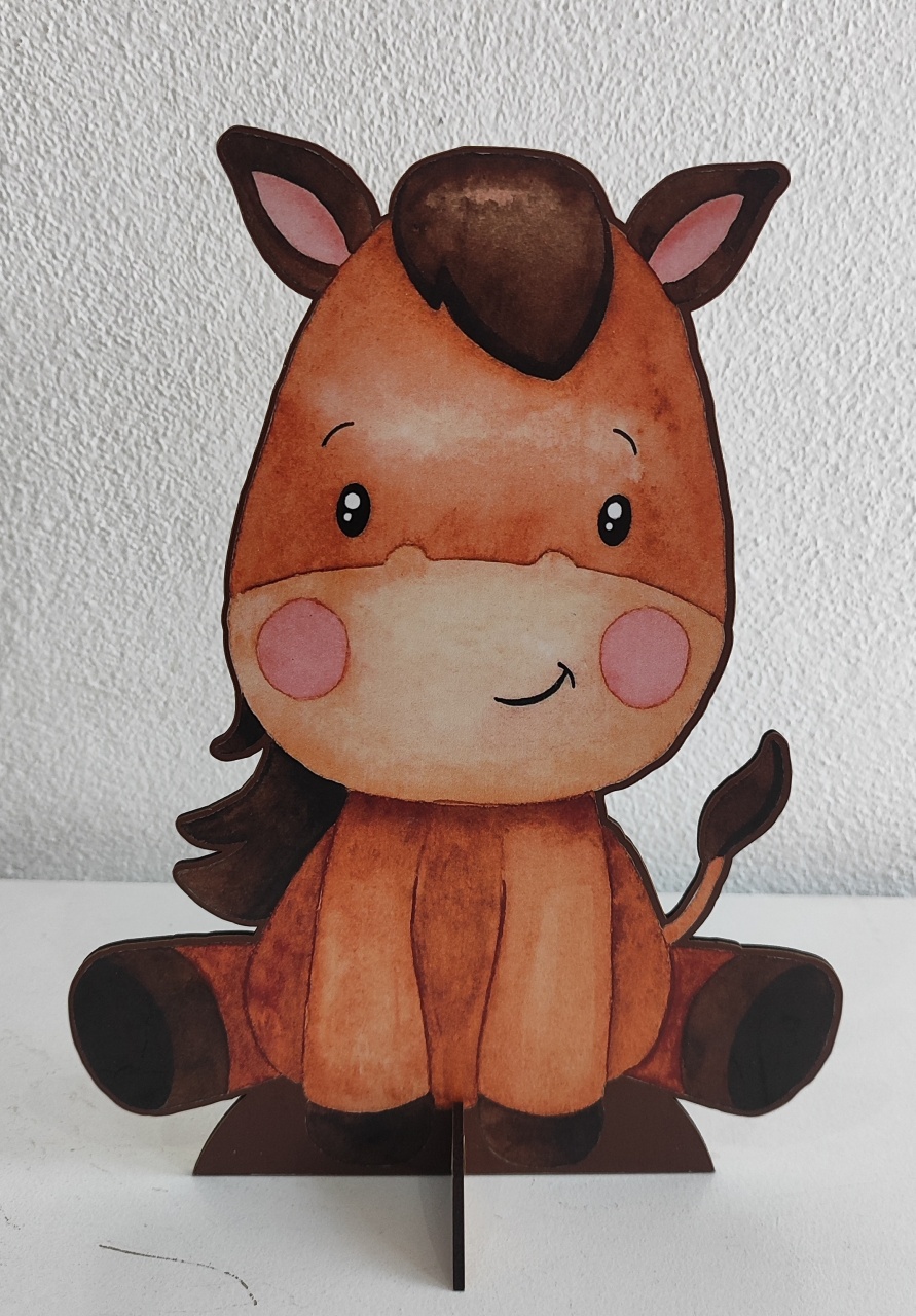 Display Mdf de Mesa Fazendinha Cavalo - Wanusa Nunes Andrade