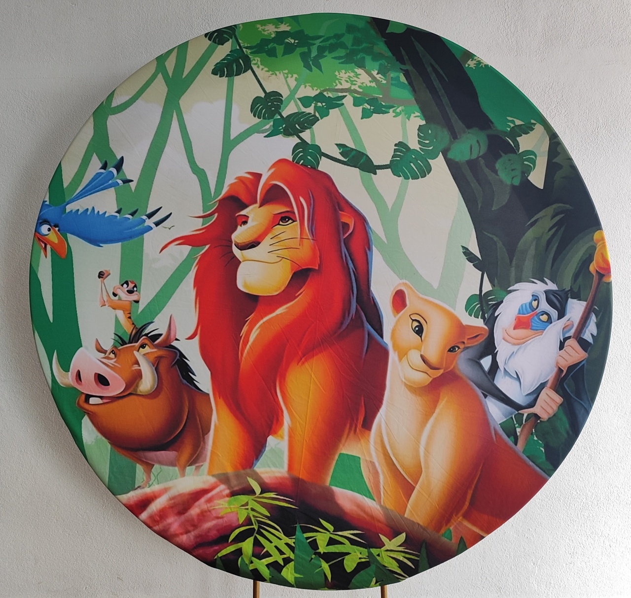 Painel Redondo Rei Leão 1.80Cm  - Wanusa Nunes Andrade