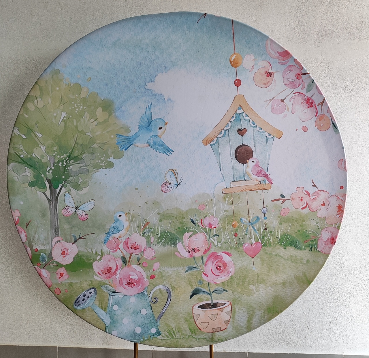 Painel Redondo Jardim 1.50Cm     - Wanusa Nunes Andrade