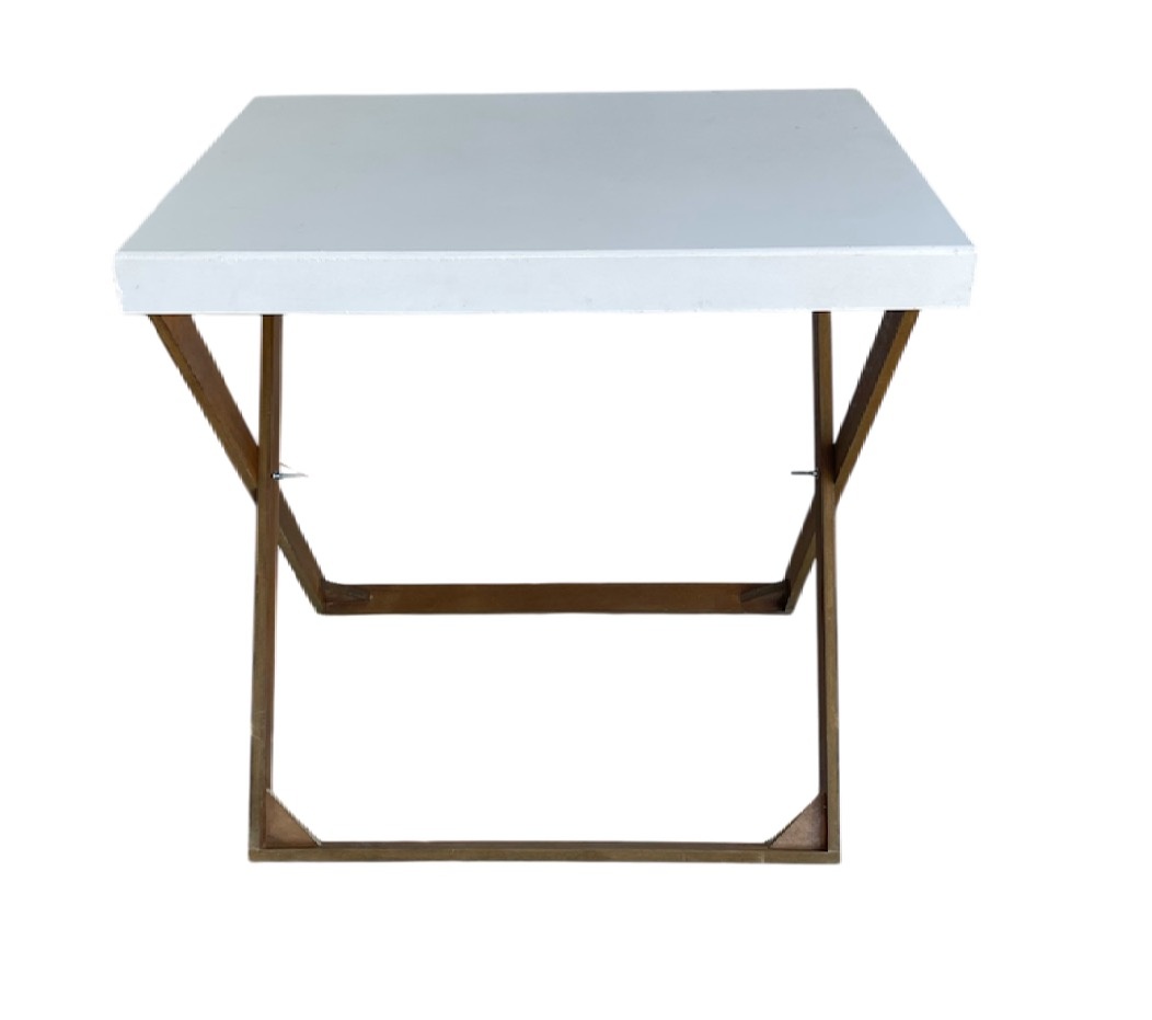 Mesa Cavalete Branca 80X60X85Cm - Wanusa Nunes Andrade
