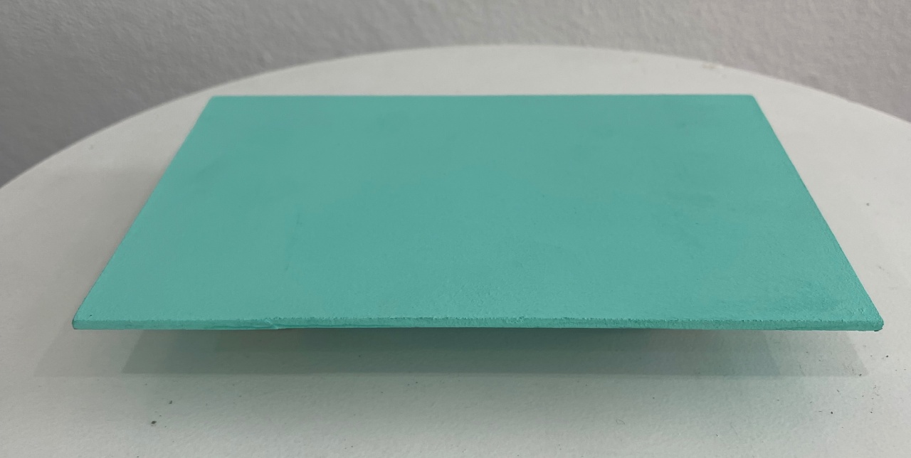Bandeja Mdf Retangular Verde Água 13X20Cm   - Wanusa Nunes Andrade