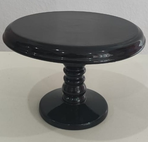 Boleira Alta Preta 25X17Cm   - Wanusa Nunes Andrade