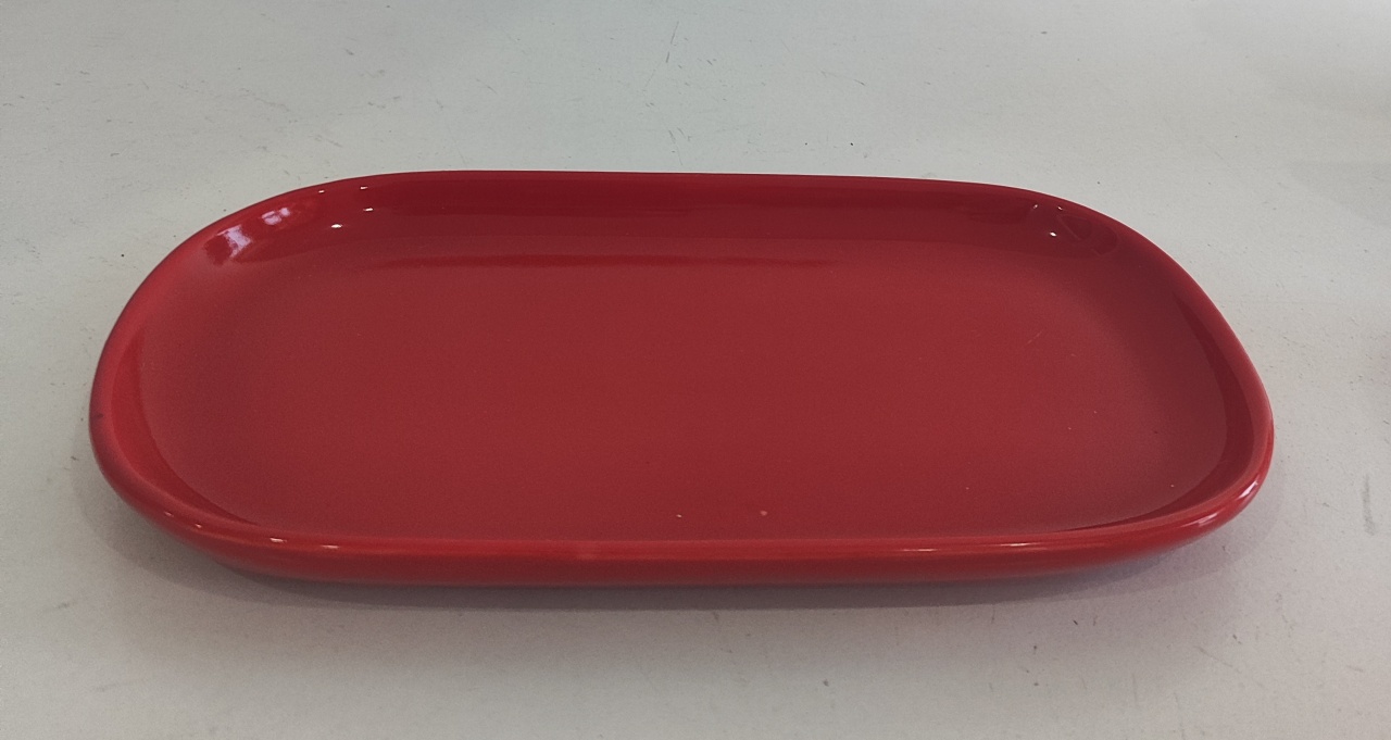 Suporte Para Doce Lisa Oval Vermelha - Wanusa Nunes Andrade