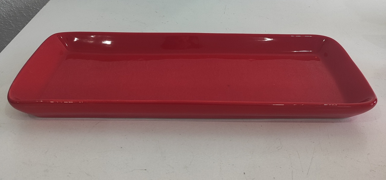 Suporte Para Doce Lisa G Retangular Vermelho - Wanusa Nunes Andrade