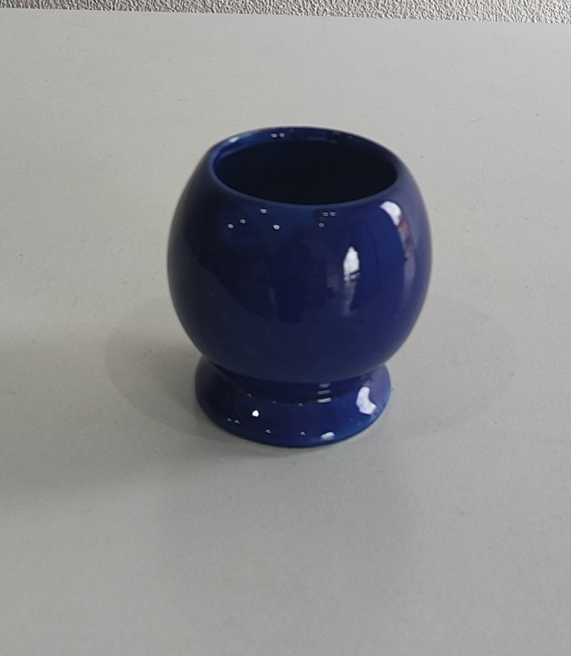 Vaso Bolinha Azul  8Cm  - Wanusa Nunes Andrade