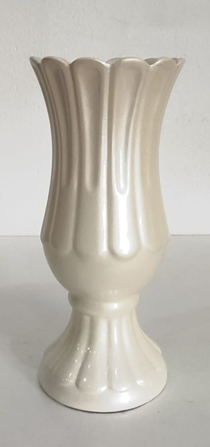 Vaso Real Off White 28X12Cm - Wanusa Nunes Andrade