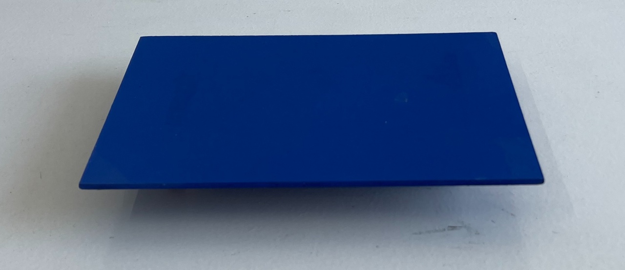 Bandeja Mdf Retangular Azul 13X20Cm - Wanusa Nunes Andrade