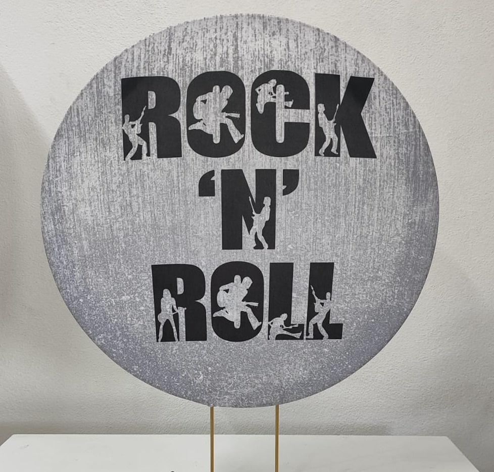 Painel 50Cm -Rock - Wanusa Nunes Andrade