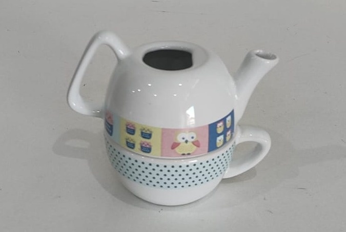 Bule P Branco Corujinha - Wanusa Nunes Andrade