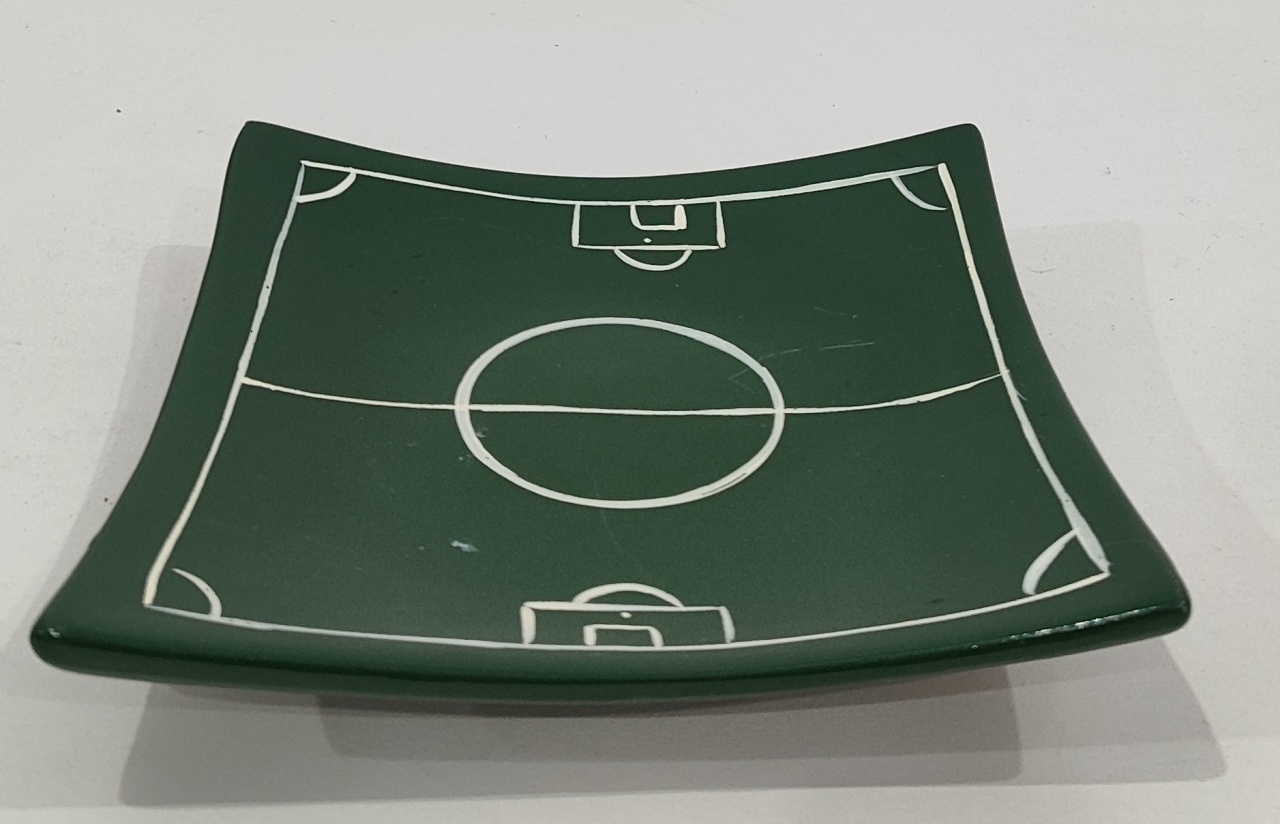 Suporte Para Doce Verde Escuro Quadrada Futebol - Wanusa Nunes Andrade