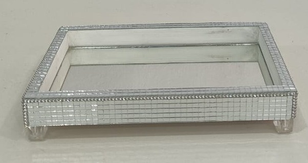Suporte Para Doce Retangular Espelhada 25X15Cm - Wanusa Nunes Andrade