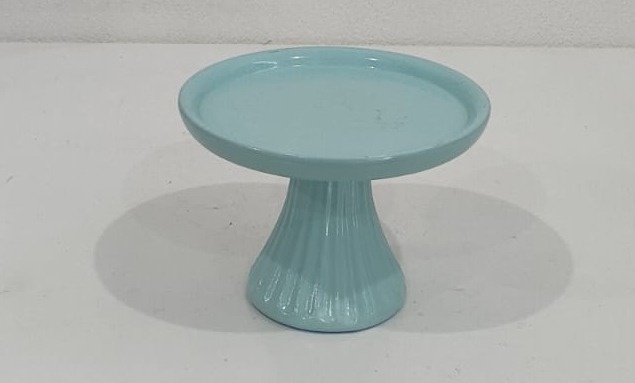 Suporte Para Doce Lisa Azul 9X18Cm   - Wanusa Nunes Andrade