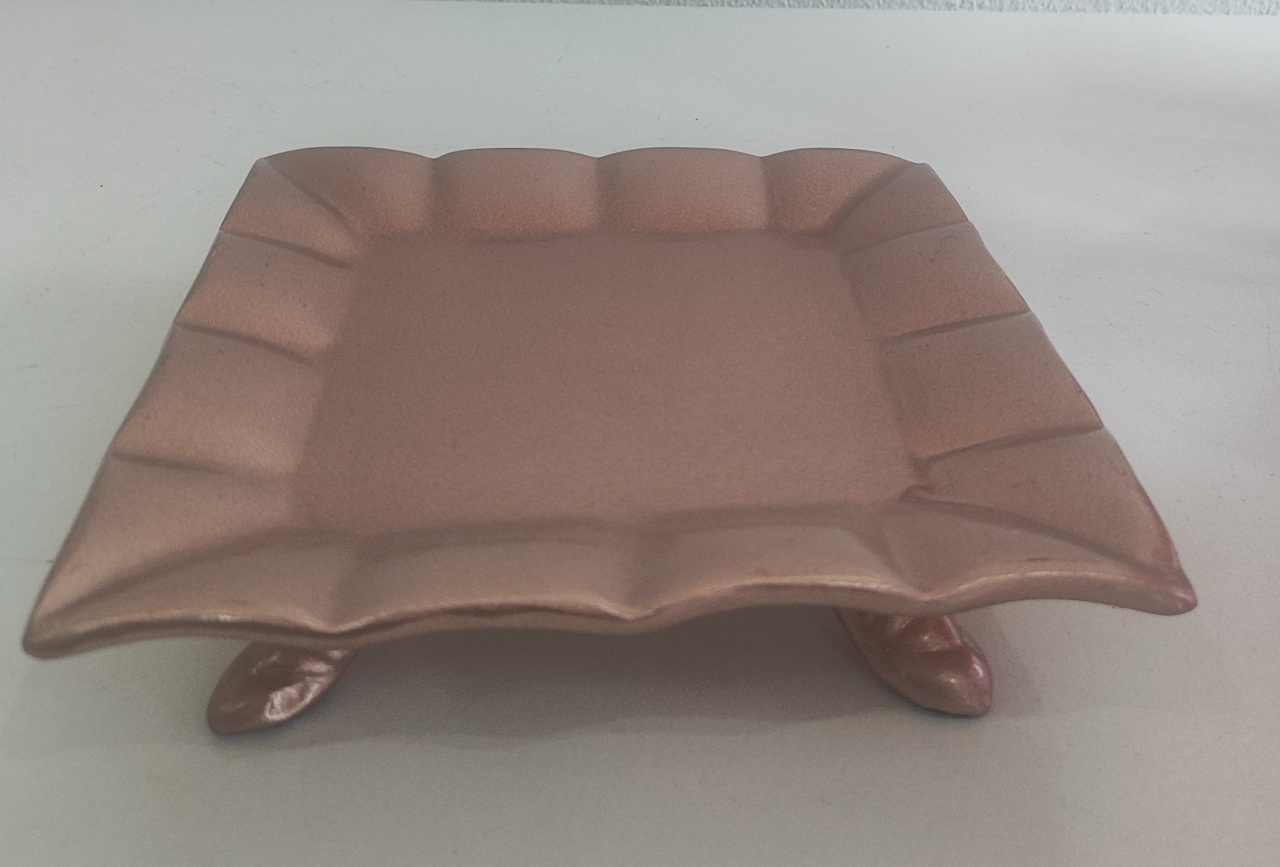 Suporte Para Doce Baixo Quadrado Rosé  - Wanusa Nunes Andrade