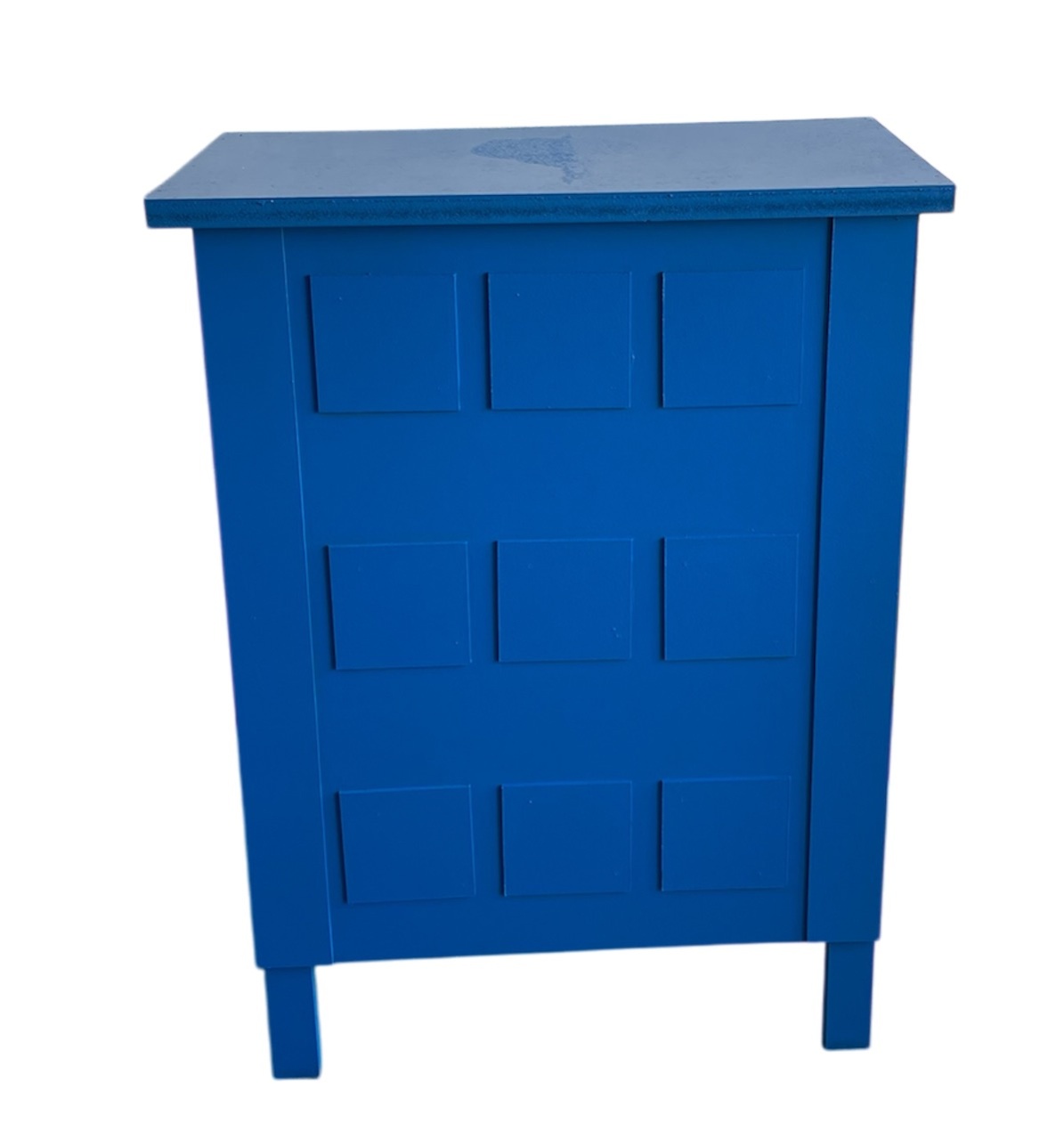 Cômoda 9 Gavetas Falsas S/ Puxador Azul 54X30X80  - Wanusa Nunes Andrade