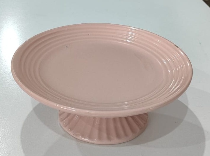 Boleira Baixa Rosa 6X22Cm - Wanusa Nunes Andrade