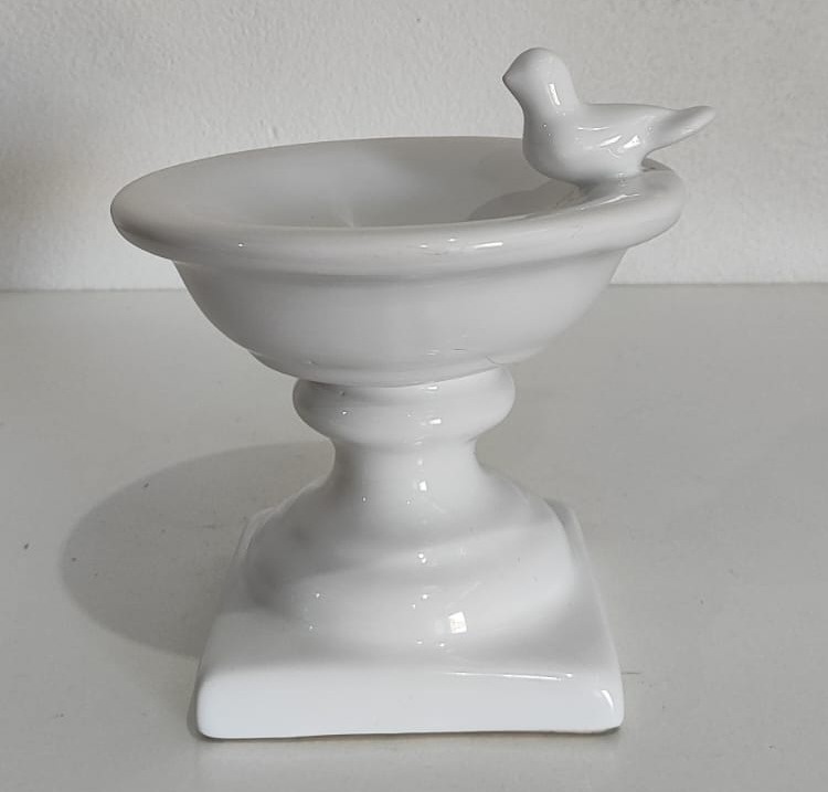 Suporte Para Doce Passarinho Branco - Wanusa Nunes Andrade
