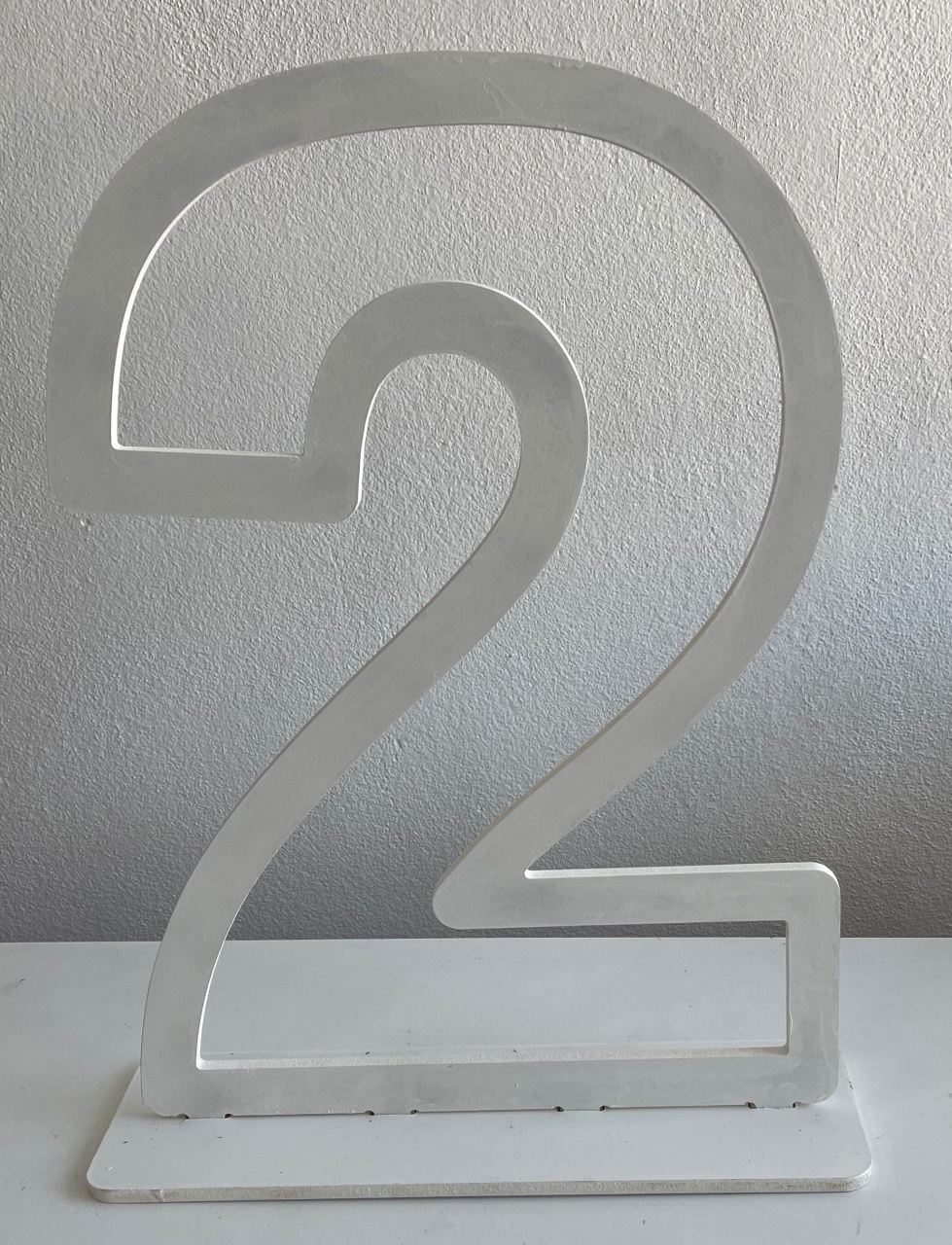 Numeral Chão Mdf Branco  - Wanusa Nunes Andrade