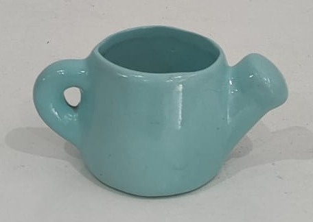 Regador Mini Azul Cerâmica - Wanusa Nunes Andrade