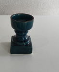 Castiçal Com Suporte de Vidro Azul  - imagem 2