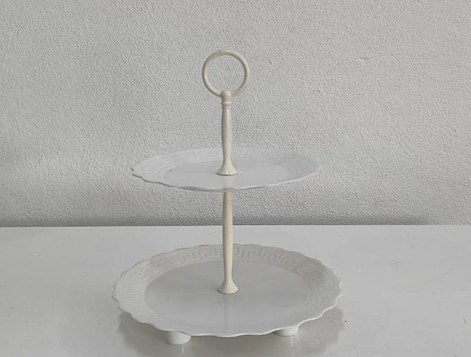 Suporte Para Doce Abs Duplo Branco - Wanusa Nunes Andrade