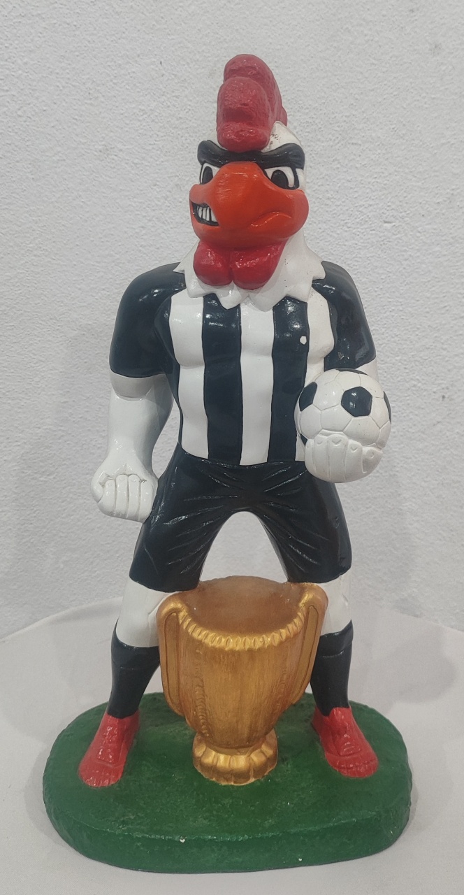 Escultura Em Gesso Galo Doido - Wanusa Nunes Andrade