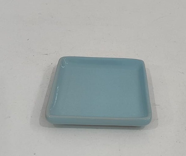 Suporte Para Doce Quadrado Azul 11X11Cm  - Wanusa Nunes Andrade