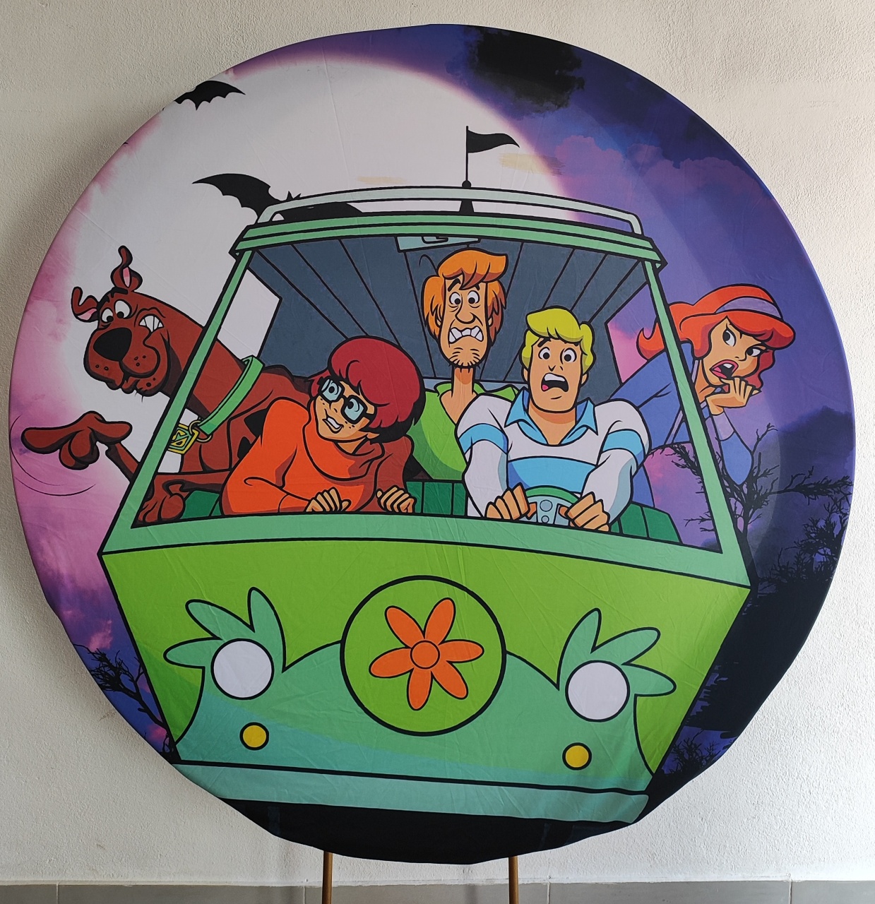Painel Redondo Scooby Doo 1.80Cm   - Wanusa Nunes Andrade