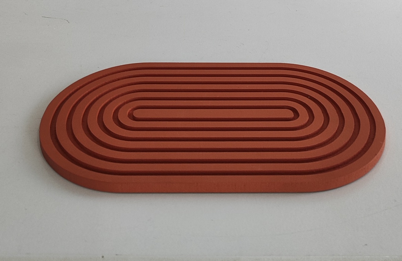 Bandeja Mdf Oval Terracota  - Wanusa Nunes Andrade