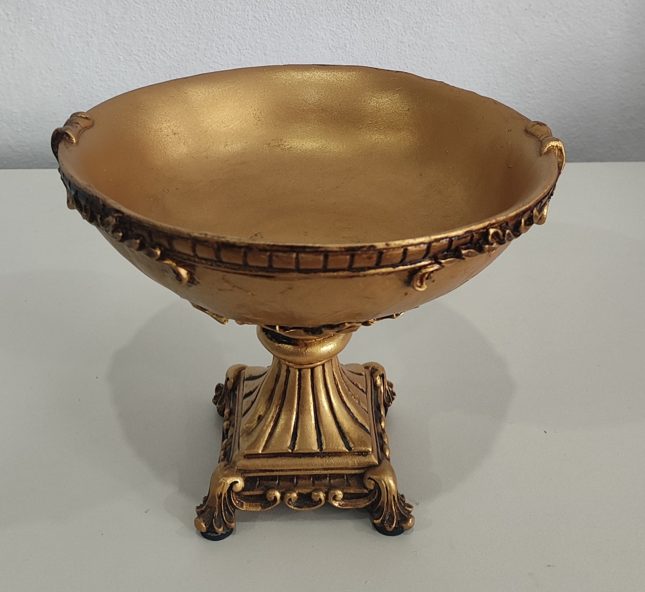 Cumbuca Alta Dourada 24,5×22Cm - Wanusa Nunes Andrade