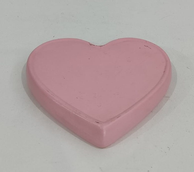 Bandeja Coração Rosa - Wanusa Nunes Andrade