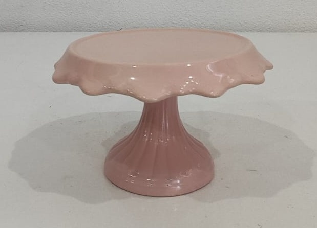 Suporte Para Doce Rosa Babado - Wanusa Nunes Andrade