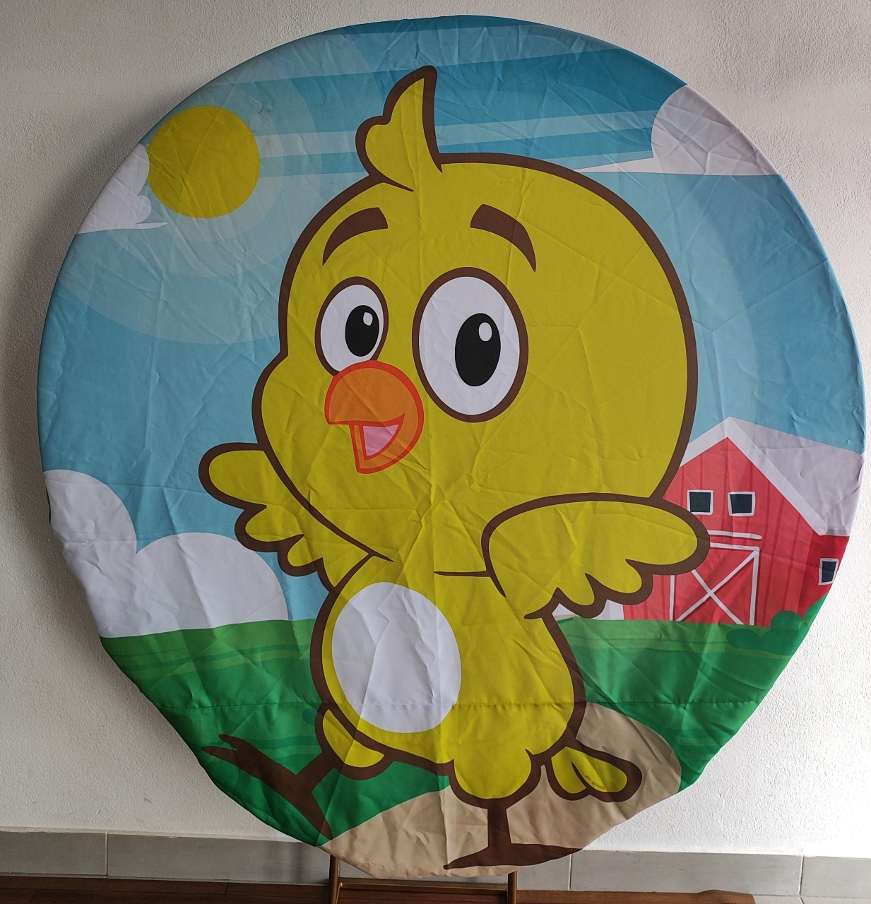 Painel Redondo Pintinho Amarelinho1.80Cm      - Wanusa Nunes Andrade