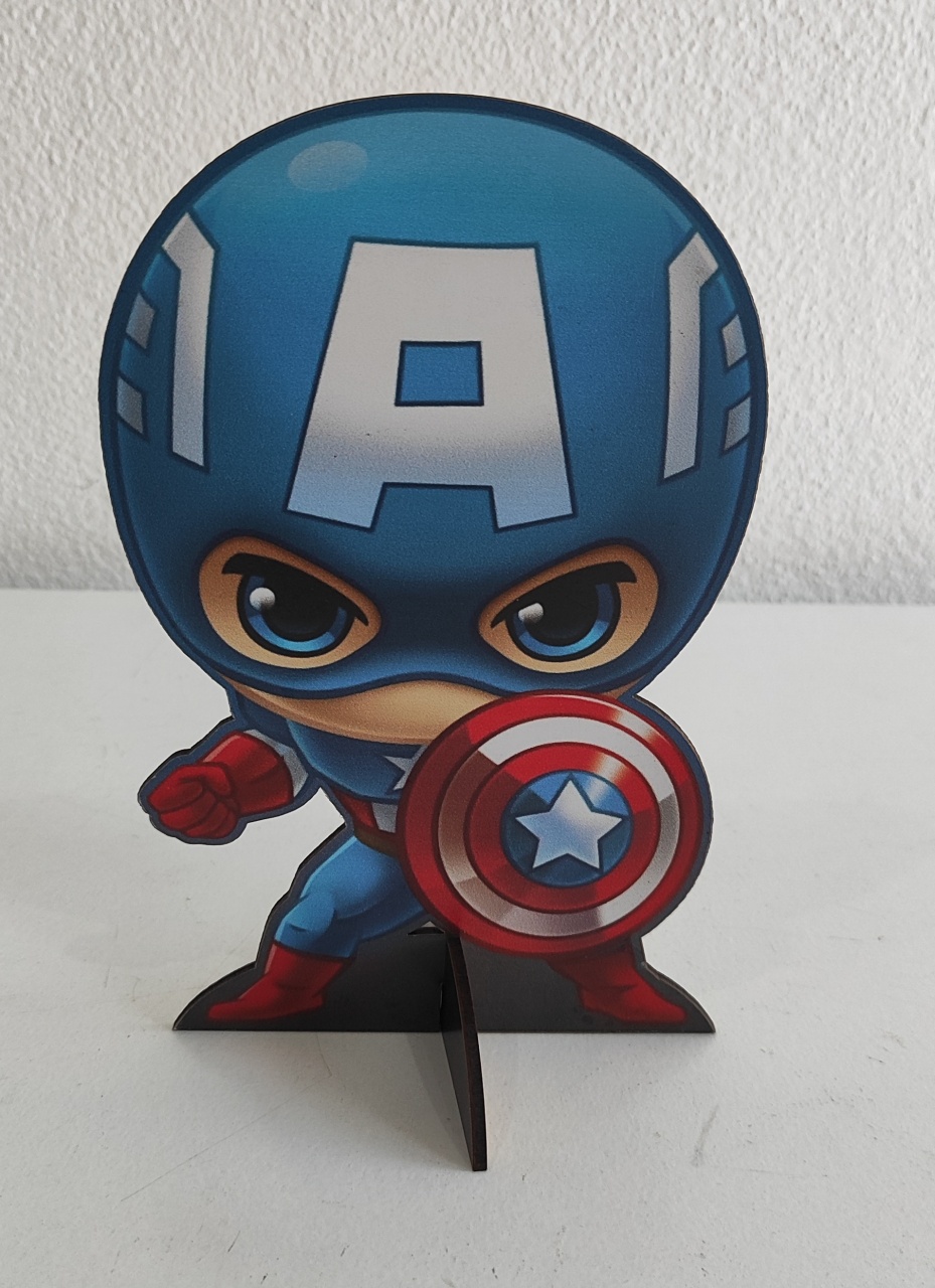 Display Mdf de Mesa Heróis Capitão América  - Wanusa Nunes Andrade